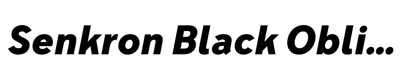 Senkron Black Oblique